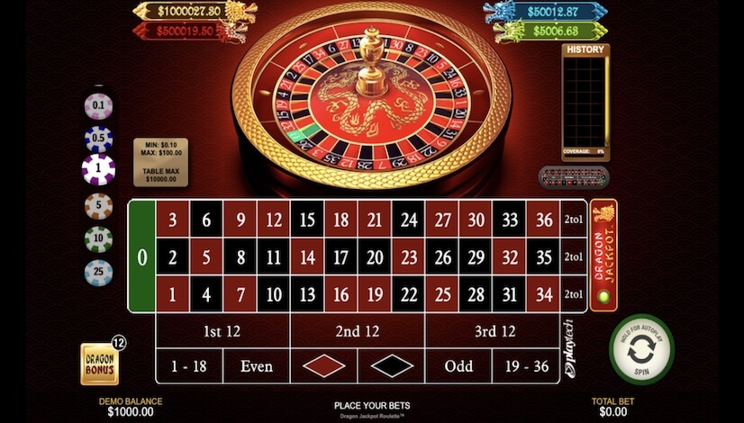 Screen Dragon Jackpot Roulette 1
