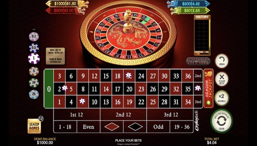 Screen Dragon Jackpot Roulette 2