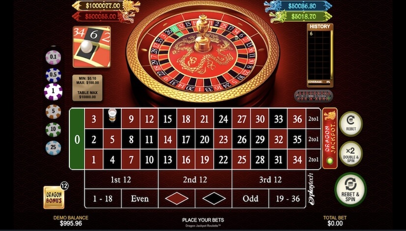 Screen Dragon Jackpot Roulette 3