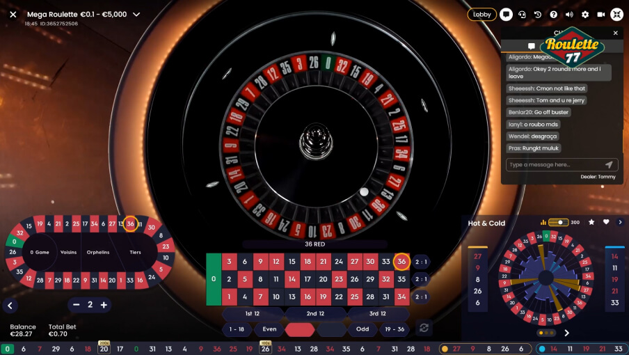 Screen Mega Roulette 3