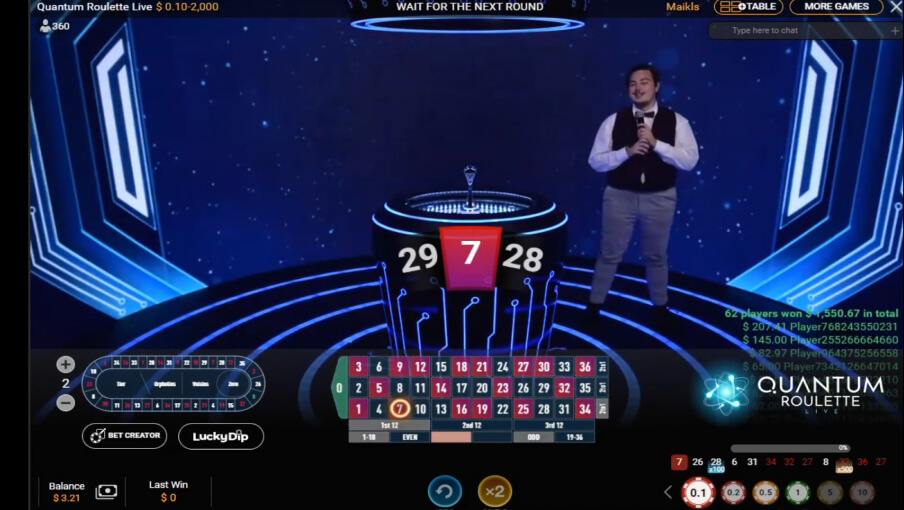 Screen Quantum Roulette 1