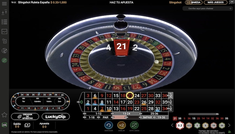 Screen Slingshot Roulette 3