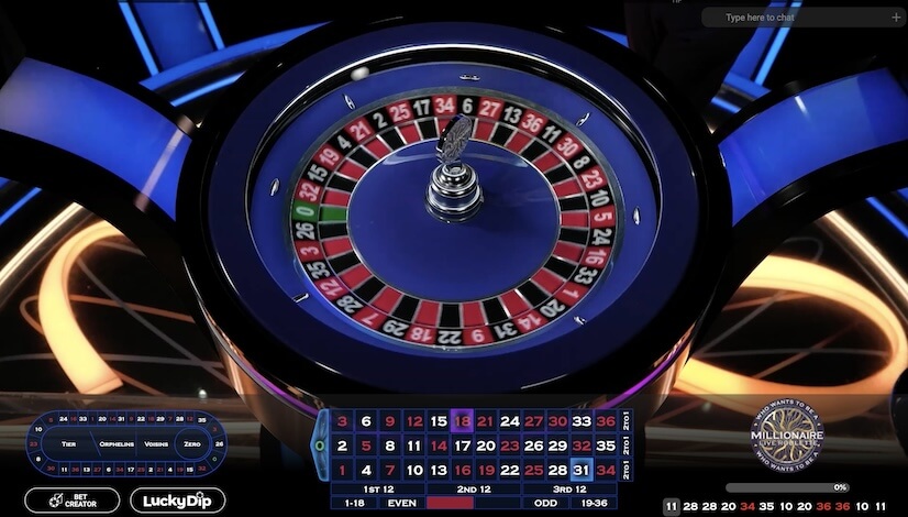 Screen Who Wants To be a Millionaire Roulette Live 3